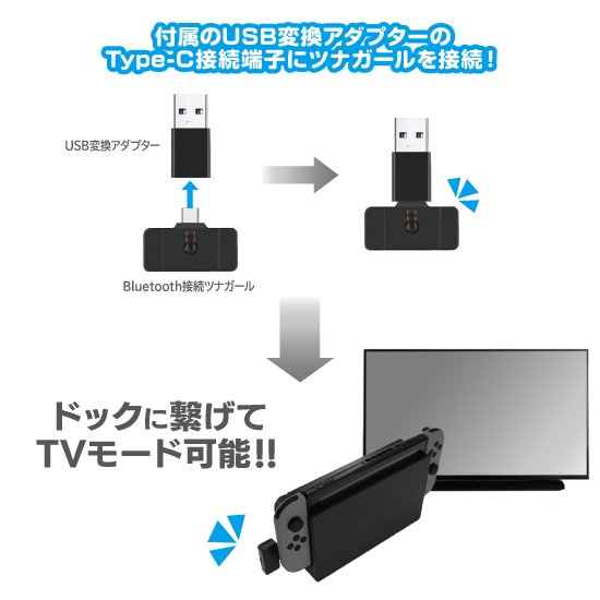 Switch/Switch Lite用 Bluetooth接続ツナガール